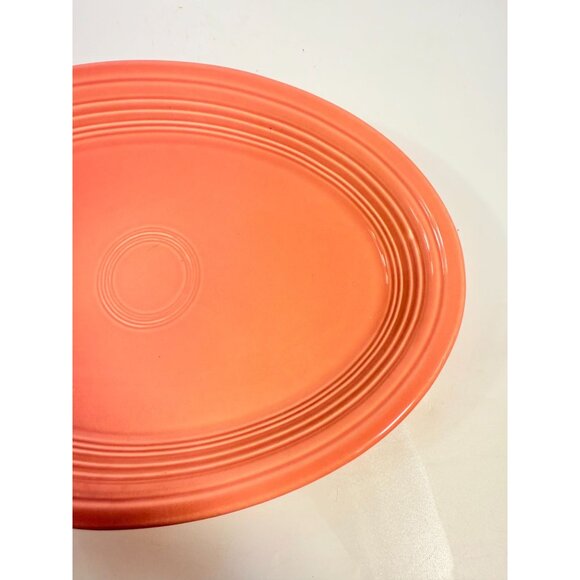 Fiestaware Rose Pink Oval Serving Platter Fiesta Plate Dish 13.5" Vintage Large - Picture 6 of 16